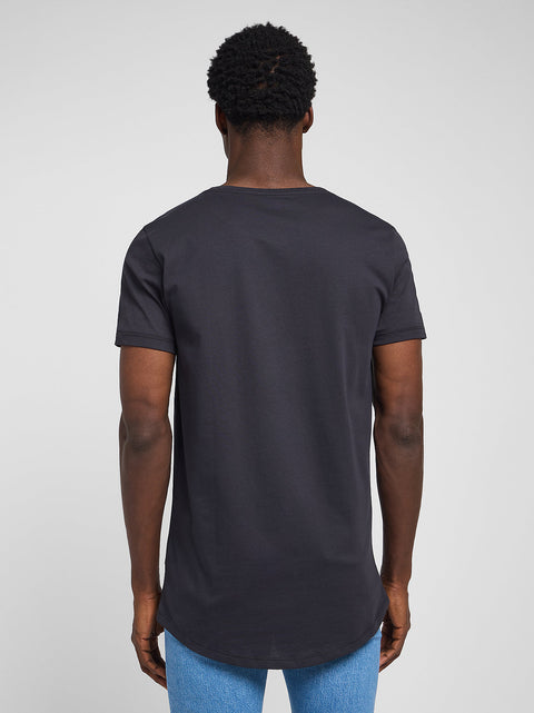 Lee Men's Washed Black Shaped Tee T-Shirt | Lee In Lebanon
