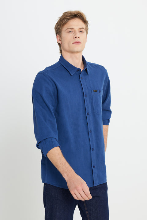 Lee Men's Navy Regular Fit Leesure Shirt | Lee In Lebanon