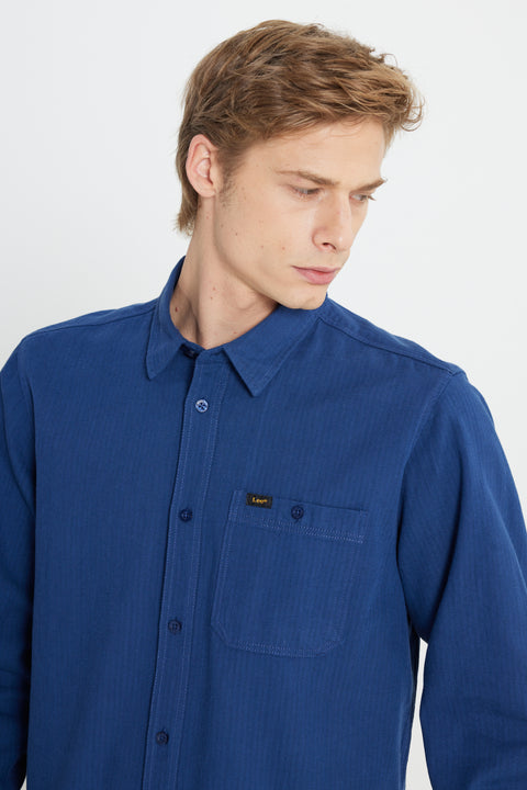 Lee Men's Navy Regular Fit Leesure Shirt | Lee In Lebanon