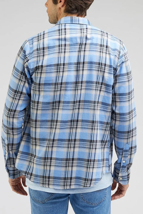 Lee Men's Prep Blue Clean Western Shirt | Lee In Lebanon
