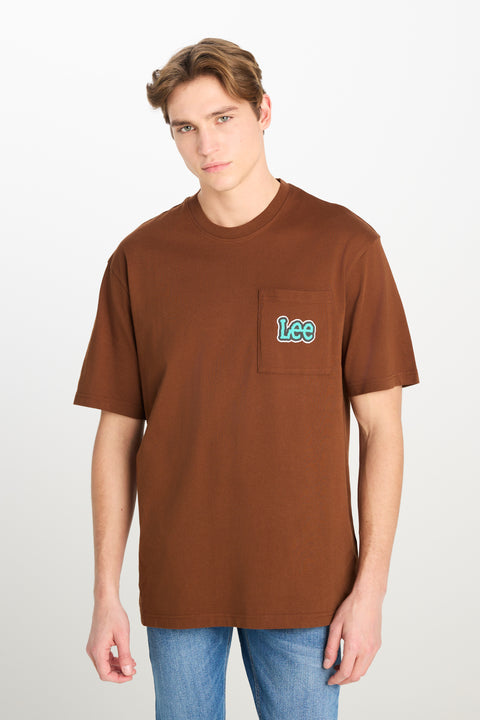 Lee Men's Brown SS Lose Tee T-Shirt | Lee In Lebanon