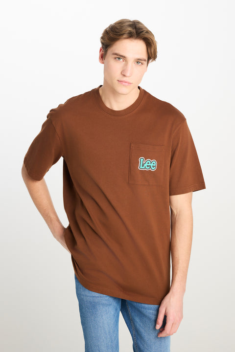 Lee Men's Brown SS Lose Tee T-Shirt | Lee In Lebanon