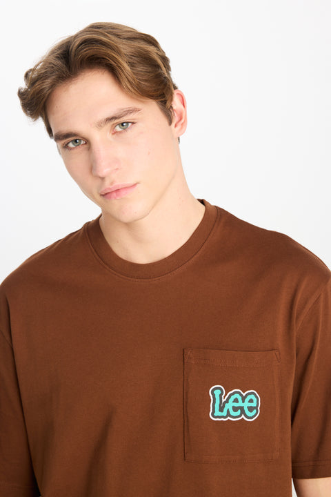 Lee Men's Brown SS Lose Tee T-Shirt | Lee In Lebanon