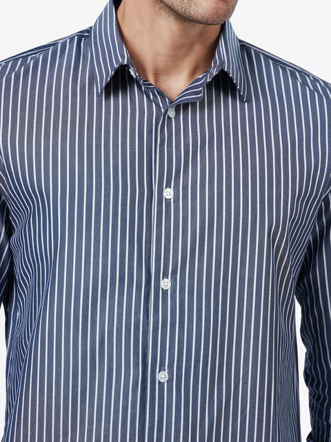 Celio Men's Navy Striped Shirt | Celio in Lebanon