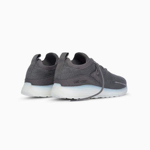 Lane-Eight Women's Gray Synthetic Hit Trainer Sneakers |Lane-Eight In Lebanon