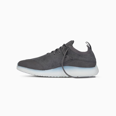 Lane-Eight Women's Gray Synthetic Hit Trainer Sneakers |Lane-Eight In Lebanon
