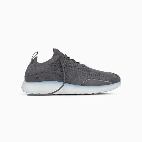 Lane-Eight Women's Gray Synthetic Hit Trainer Sneakers |Lane-Eight In Lebanon