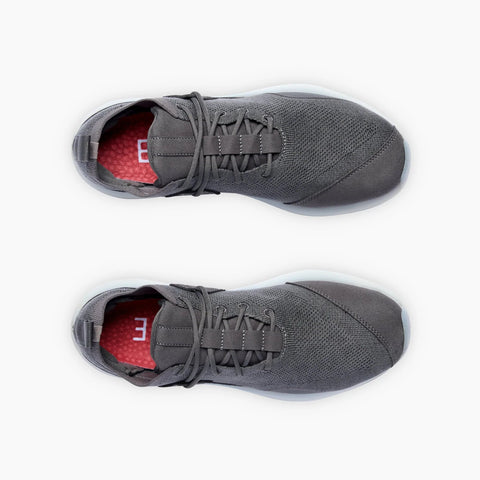 Lane-Eight Women's Gray Synthetic Hit Trainer Sneakers |Lane-Eight In Lebanon