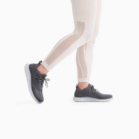 Lane-Eight Women's Gray Synthetic Hit Trainer Sneakers |Lane-Eight In Lebanon