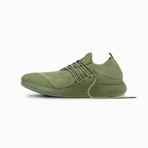 Lane-Eight Women's Khaki Green Synthetic Trainer AD1 Sneakers |Lane-Eight In Lebanon