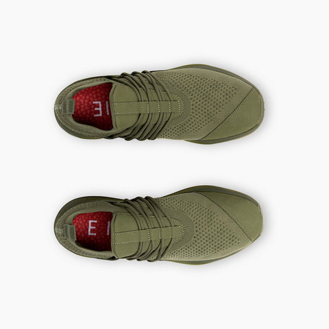 Lane-Eight Women's Khaki Green Synthetic Trainer AD1 Sneakers |Lane-Eight In Lebanon