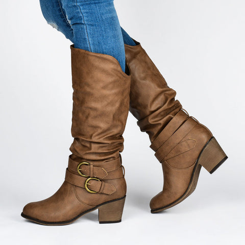 Journee Collection Women's Brown Boots | Journee Collection in Lebanon