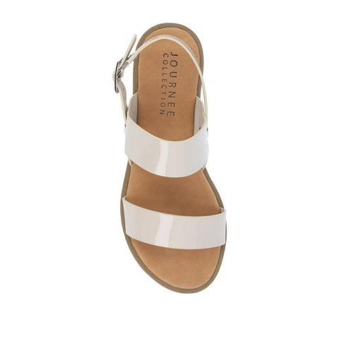 Journee Collection Women's Beige Lavine Statement Multi-Strap Sandals | Journee Collection In Lebanon