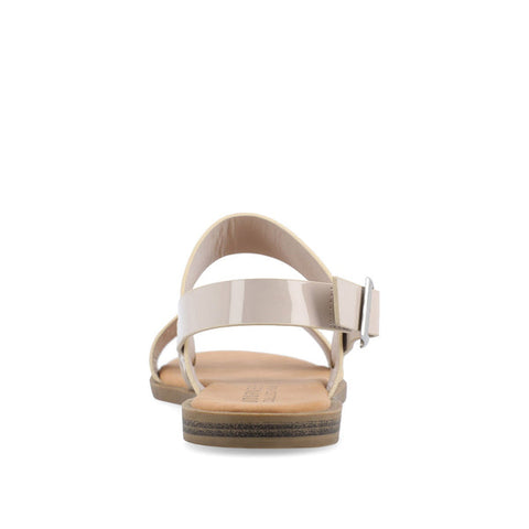 Journee Collection Women's Beige Lavine Statement Multi-Strap Sandals | Journee Collection In Lebanon