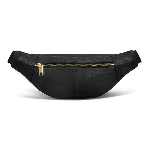 Champs Women's Black Leather Waist-Pack | Champs In Lebanon