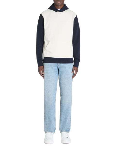 Celio Men's Navy & White Regular Kangaroo Pocket Hoodies | Celio In Lebanon