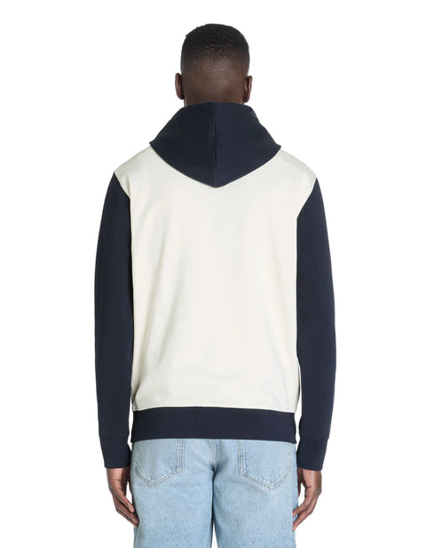 Celio Men's Navy & White Regular Kangaroo Pocket Hoodies | Celio In Lebanon