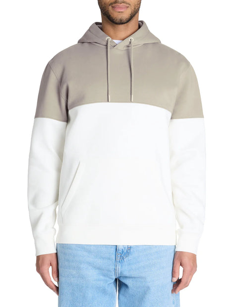 Celio Men's White & Grey Regular Cotton Hoodies | Celio In Lebanon