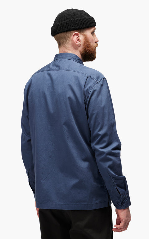 Leesures By Lee Men's Navy LS Chetopa Long Sleeve Shirt | Lee In Lebanon