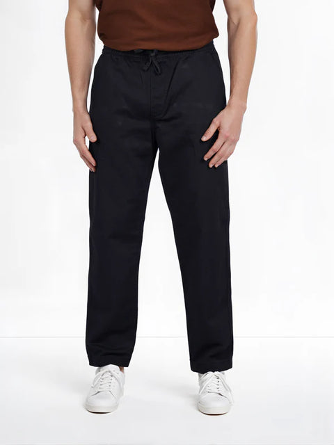 Celio Men’s Black Linen Relaxed Fit Casual Trouser|Celio In Lebanon
