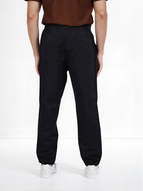 Celio Men’s Black Linen Relaxed Fit Casual Trouser|Celio In Lebanon