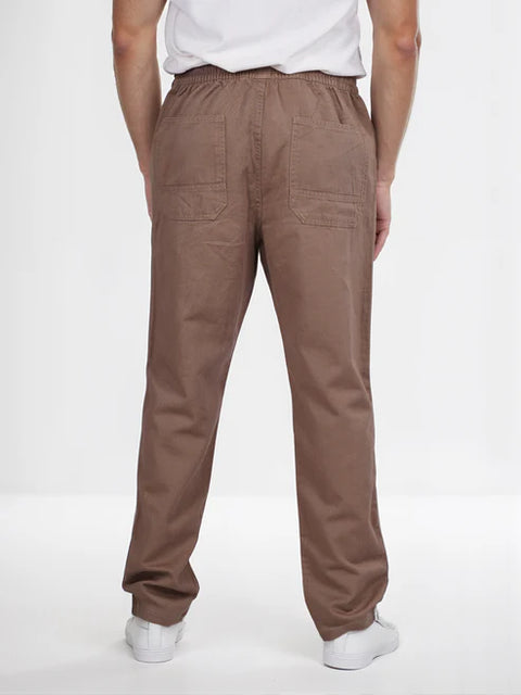 Celio Men’s Taupe Brown Jogger Trousers | Celio in Lebanon