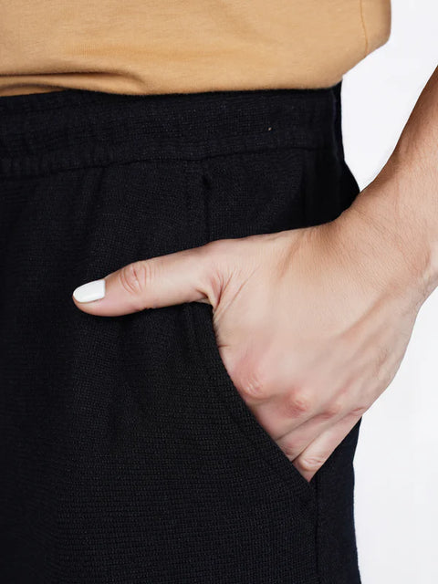 Celio Men's Black Cotton-Poly-Blend Regular Fit Pant|Celio In Lebanon