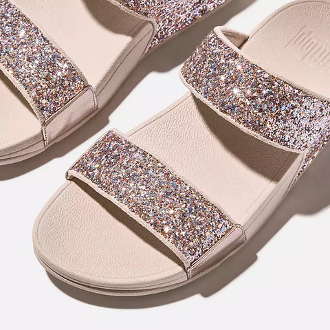 FitFlop Women's Rose Lulu Multi-Tonal Glitter Slides Sandals | FitFlop In Lebanon