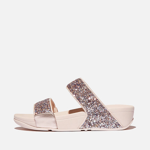 FitFlop Women's Rose Lulu Multi-Tonal Glitter Slides Sandals | FitFlop In Lebanon