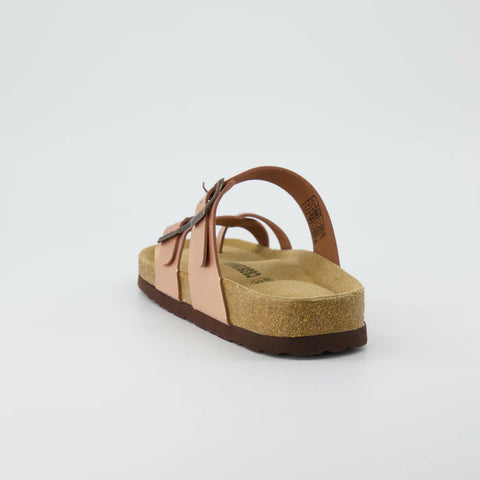 Cushionaire Women's Dusty Rose Luna Cork Footbed Slipper | Cushionaire In Lebanon