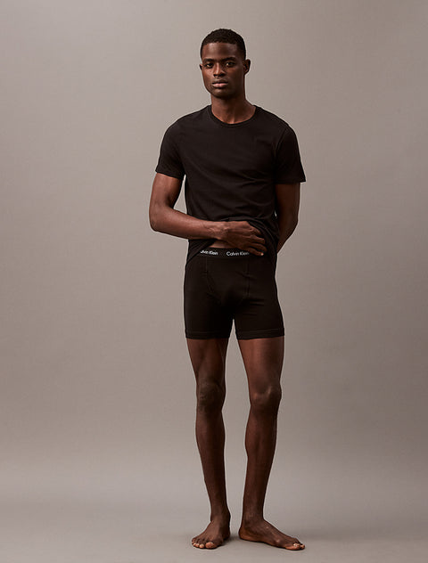 Calvin Klein Men's Black Pack Of 5 Cotton Crew Neck T-Shirt | Calvin Klein In Lebanon