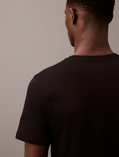 Calvin Klein Men's Black Pack Of 5 Cotton Crew Neck T-Shirt | Calvin Klein In Lebanon