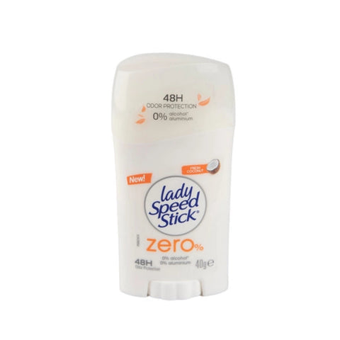 Deodorant stick with 'Lady Speed Stick' branding on a white background