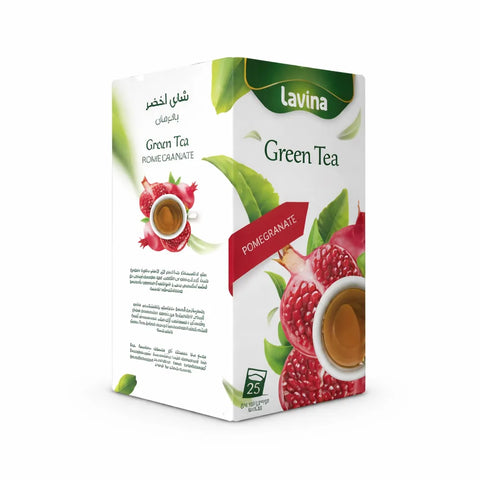 Lavina Green Tea Pomegranate 25 Bags |Lavina In Lebanon