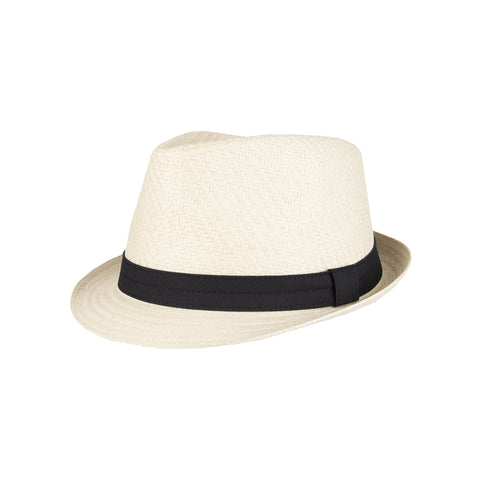 Levi's Men's Natural Straw Fedora Hat with Twill Band | Levi's In Lebanon