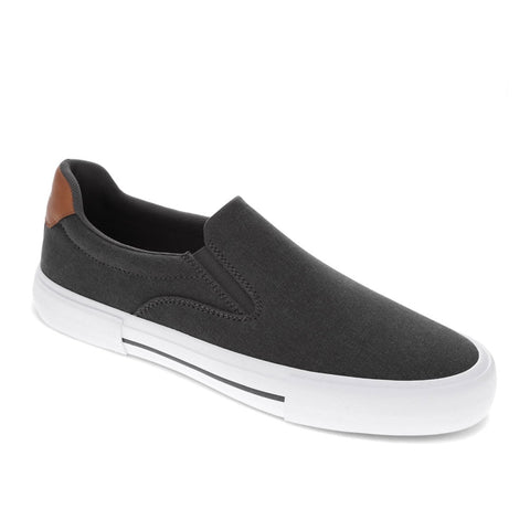 Levi's Men's Gray Wes Synthetic Leather Casual Slip On Sneaker |Levi's In Lebanon