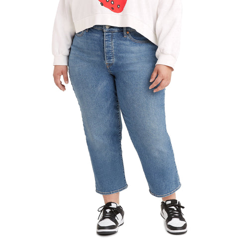 Levi's Women's Blue Love In The Mist Plus Size Wedgie Straight Fit Jeans | Levi's In Lebanon