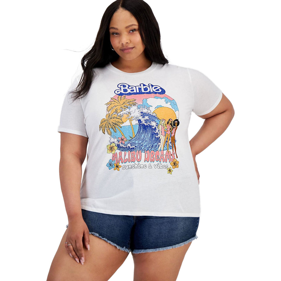 Love Tribe Women's White Malibu Dream Graphic T-Shirt | Love Tribe In Lebanon