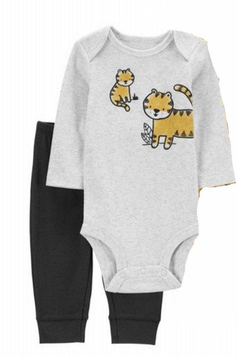 Carter's Baby Boy's Light Grey & Navy Cotton Set | Carter's In Lebanon