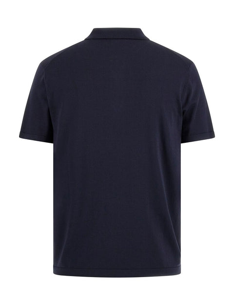 Guess Men's Navy Dane tech Polo T-Shirt  | Guess in Lebanon