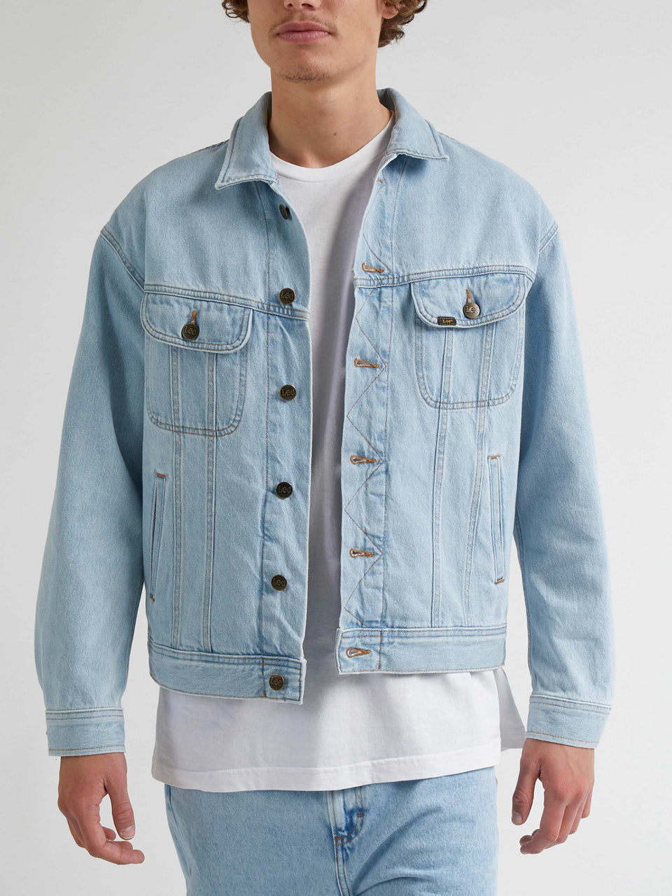 Lee Men's Light Blue Relaxed Rider Denim jacket | Lee In Lebanon