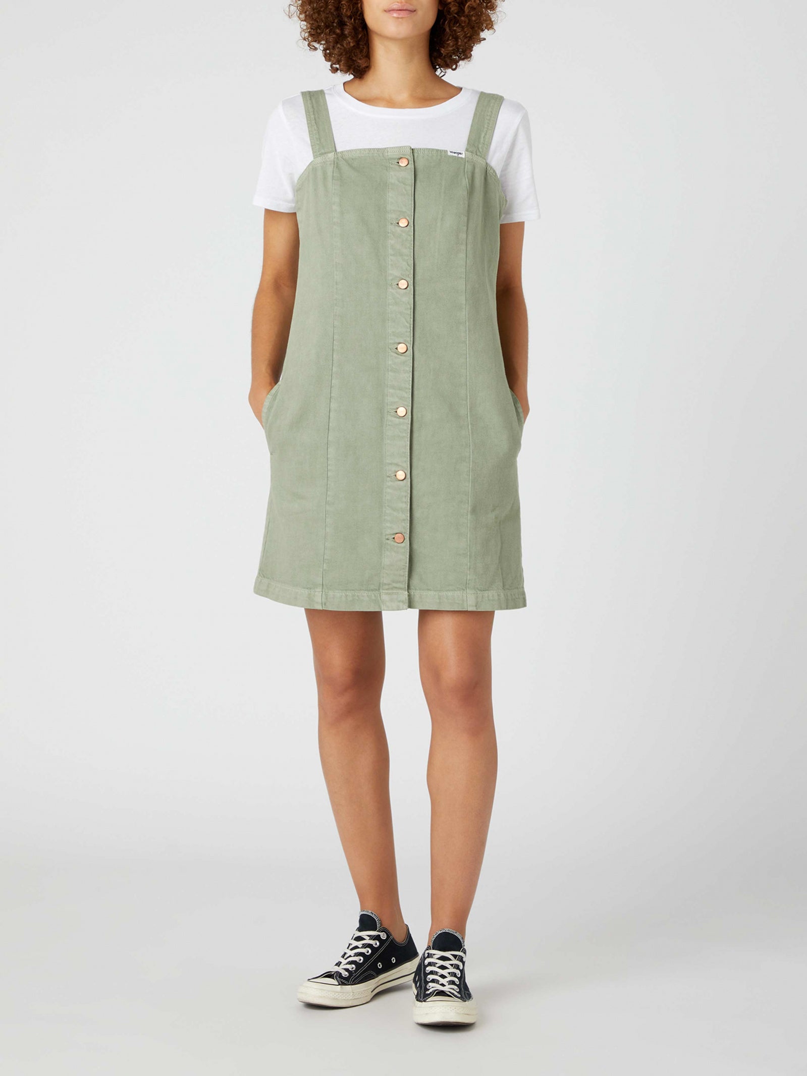 Wrangler Women's Olive Green Short Utility Dress | Wrangler In Lebanon