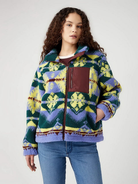 Wrangler Women's Multicolor Zipped Chest Pocket Jacket | Wrangler In Lebanon