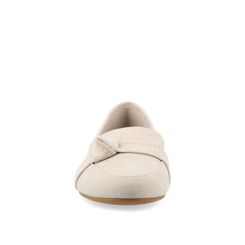 Journee Collection Women's Bone Slip-On Knotted Loafer Flat | Journee Collection in Lebanon