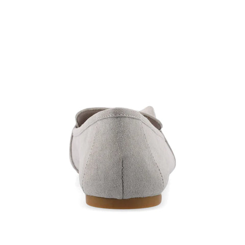 Journee Collection Women's Grey Slip-On Knotted Loafer Flat | Journee Collection in Lebanon
