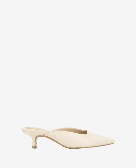 Kenneth Cole Women's Light Beige Margo Leather Kitten Heel | Kenneth Cole In Lebanon