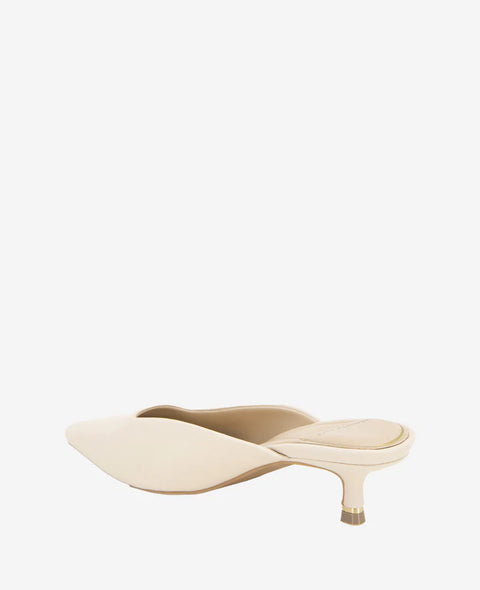 Kenneth Cole Women's Light Beige Margo Leather Kitten Heel | Kenneth Cole In Lebanon