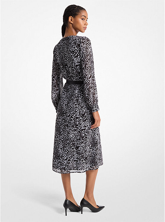 Michael Kors Women's Multicolor Animal Print Kate Midi Dress |Michael Kors In Lebanon