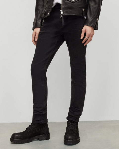 AllSaints Men's Black Skinny Jeans PK4EN FE1267 shr