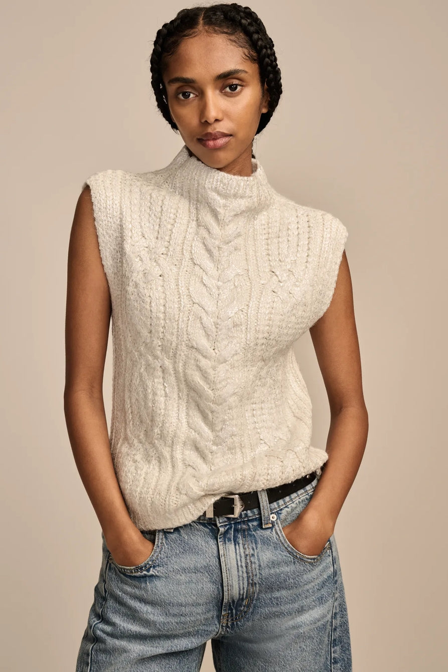 Lucky Brand Women's White Metallic Sleeveless Sweater|Lucky Brand In Lebanon